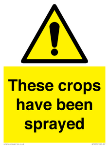 These crops have been sprayed